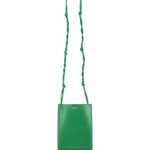 **SOLD**Jil Sander Emerald Green Knotted-Strap Mini Crossbody